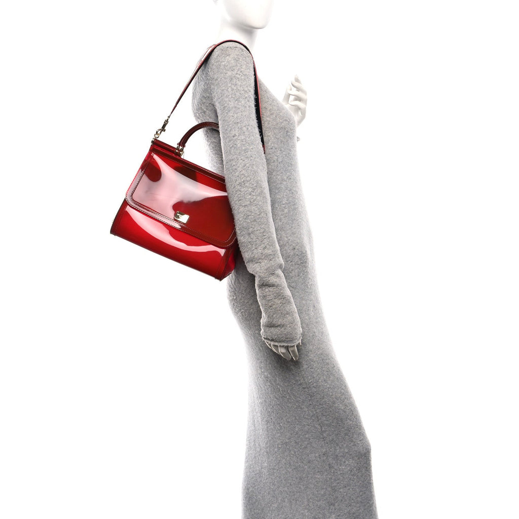 PVC Miss Sicily Satchel Red