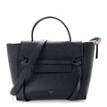 Grained Calfskin Micro Belt Bag Midnight
