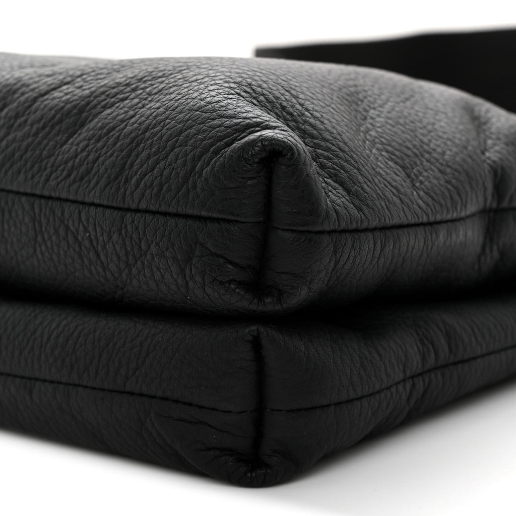 Grained Calfskin Duo Bag Black