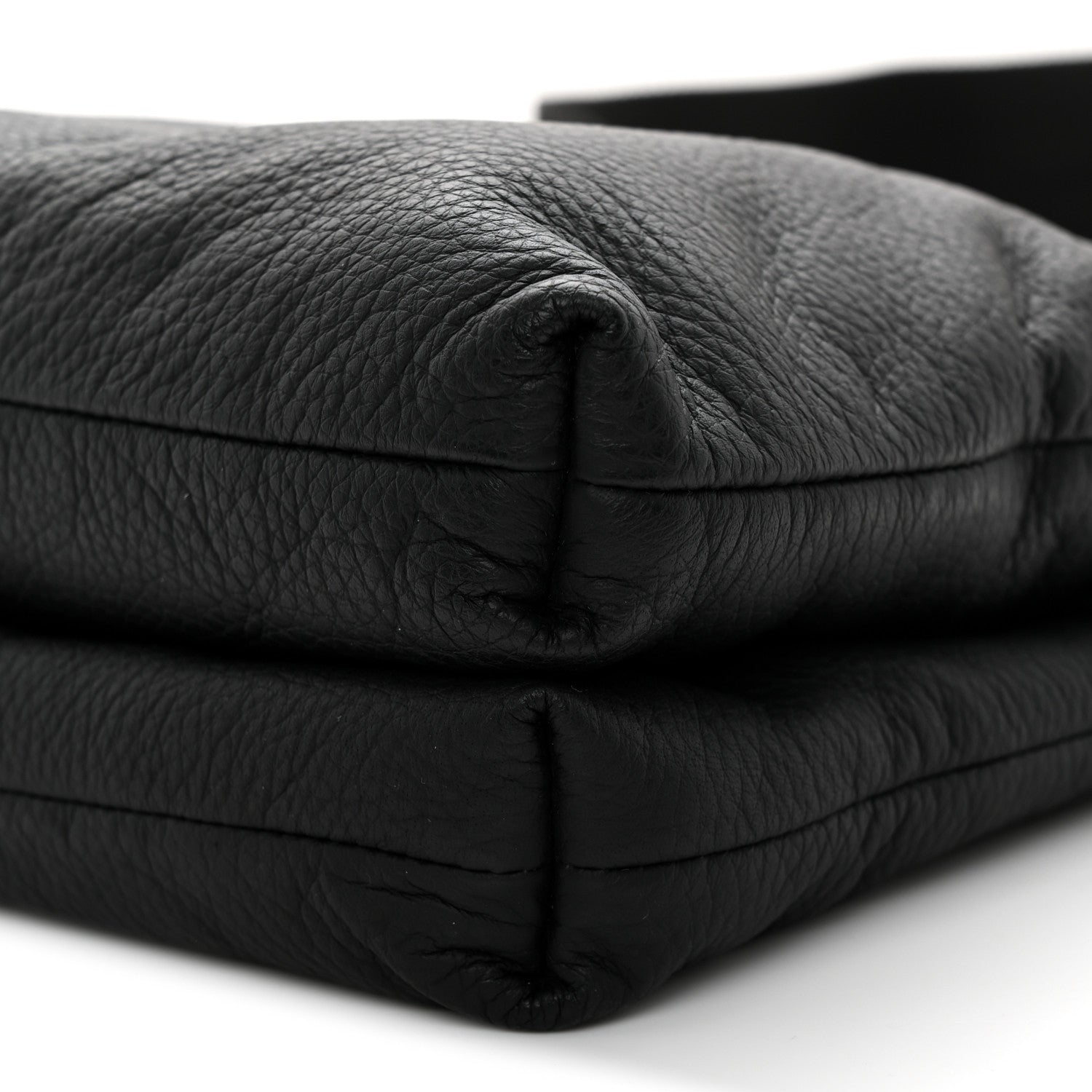 Grained Calfskin Duo Bag Black