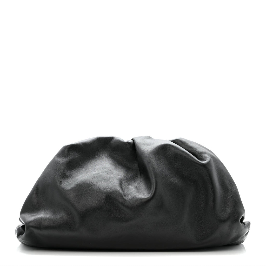 Smooth Butter Calf The Pouch Oversized Clutch Black