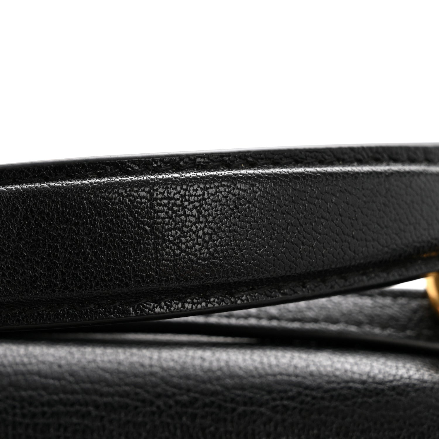 Calfskin Small Margot Top Handle Satchel Bone Black