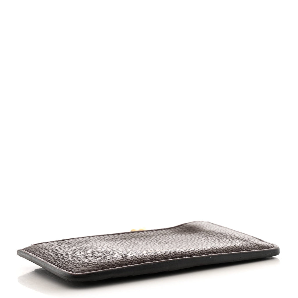 Calfskin  Holder Wallet Burgundy