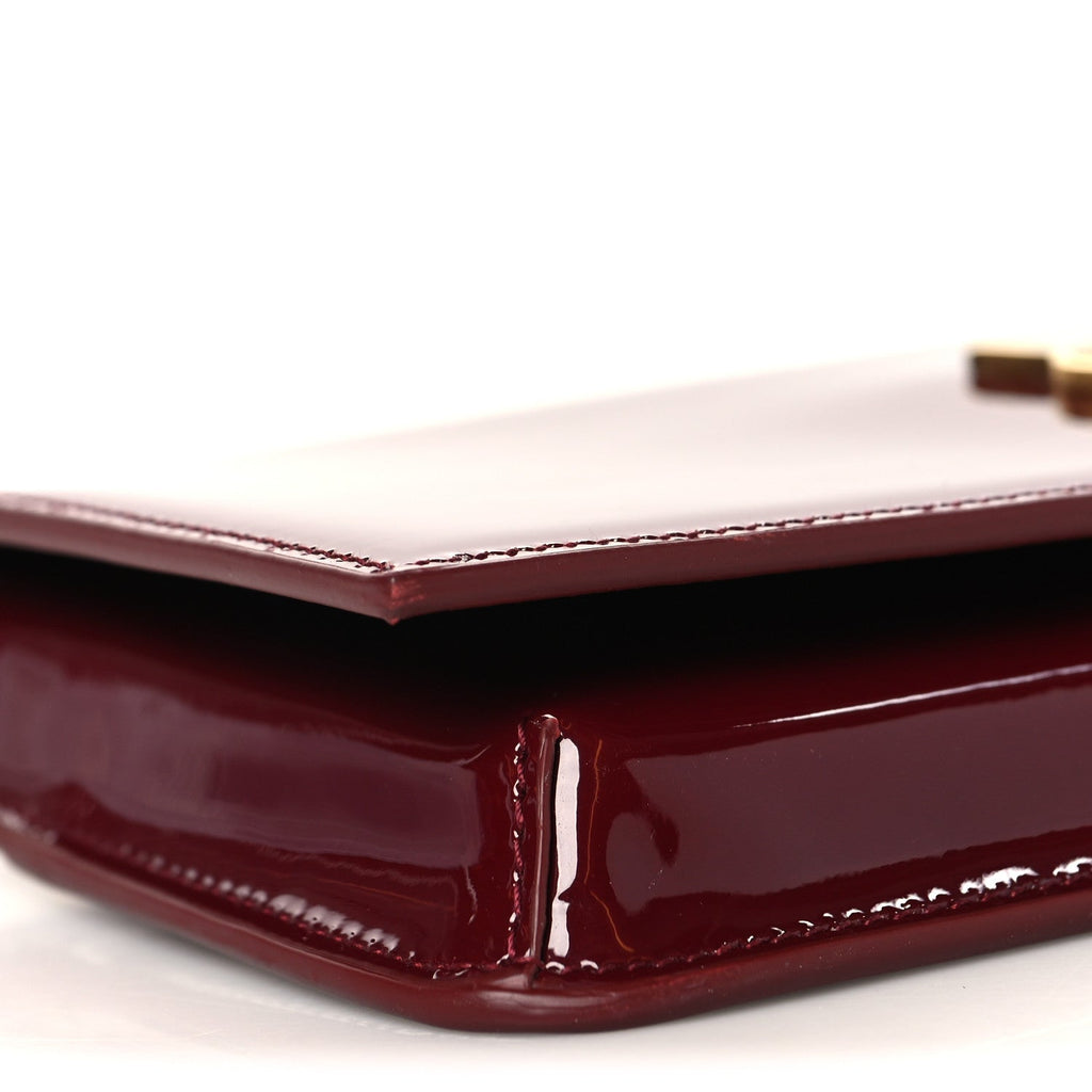Patent Monogram Phone Holder Crossbody Chataigne