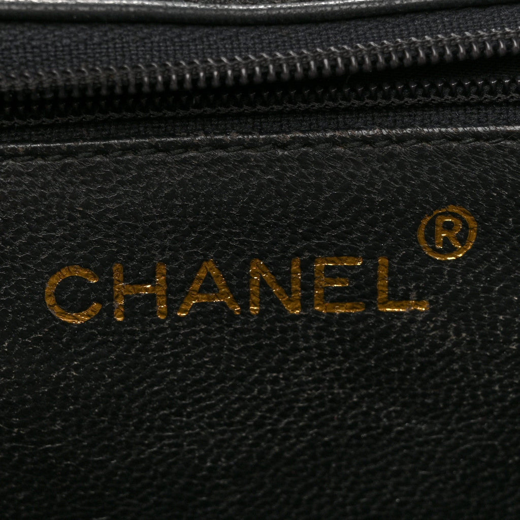 Lambskin Quilted Diamond CC Flap Black