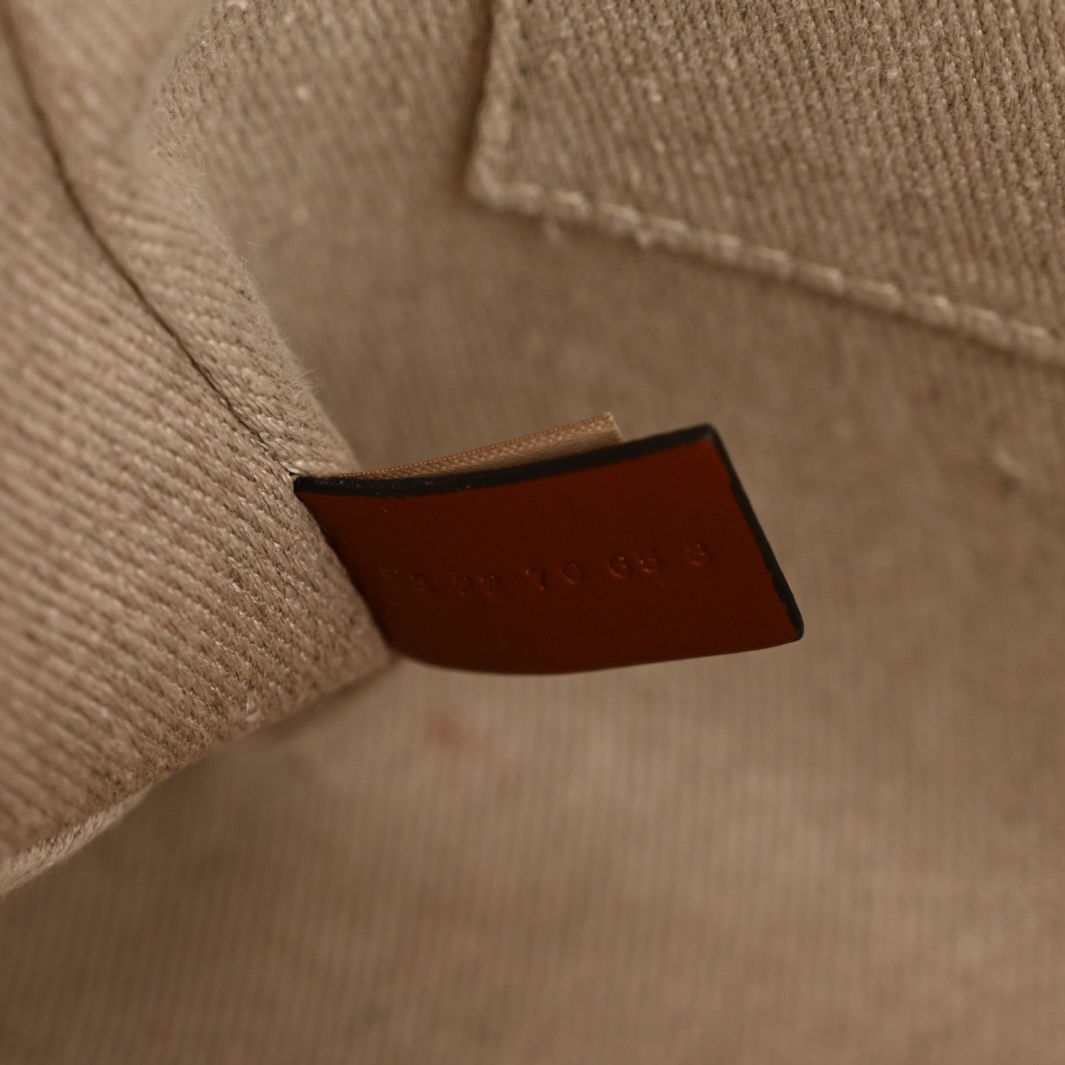 Linen Calfskin Medium Woody Ribbon Tote White Brown