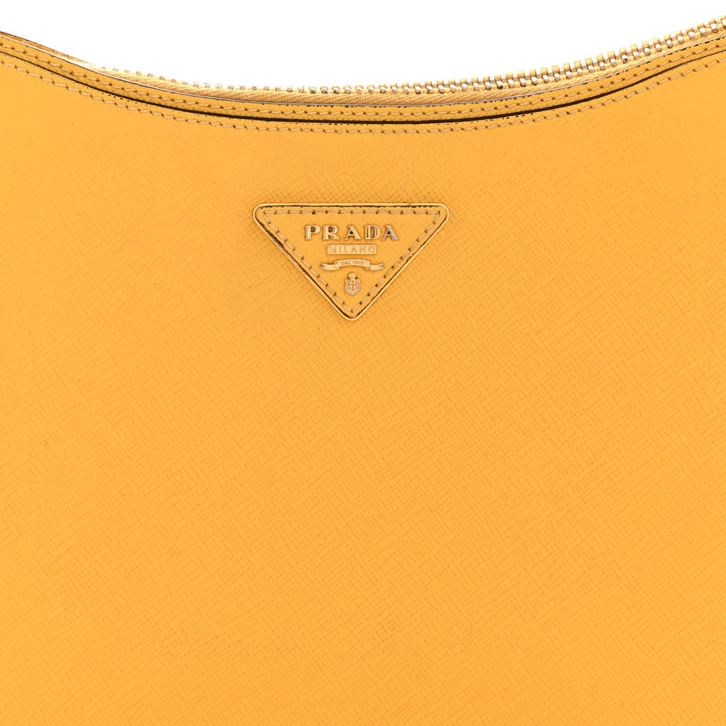Saffiano Lux Shoulder Bag Soleil