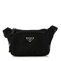 Re-Nylon Saffiano Belt Bag Black