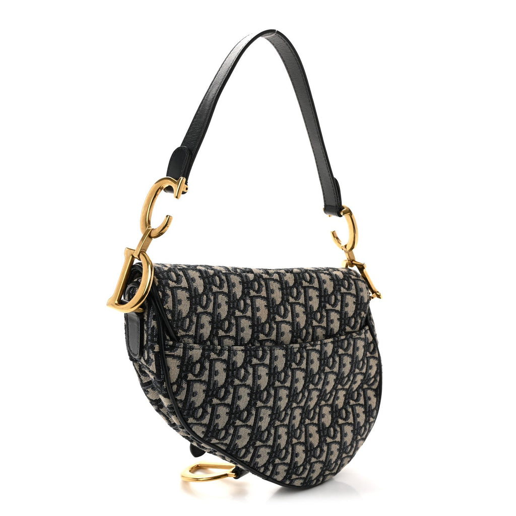 Oblique Saddle Bag Blue