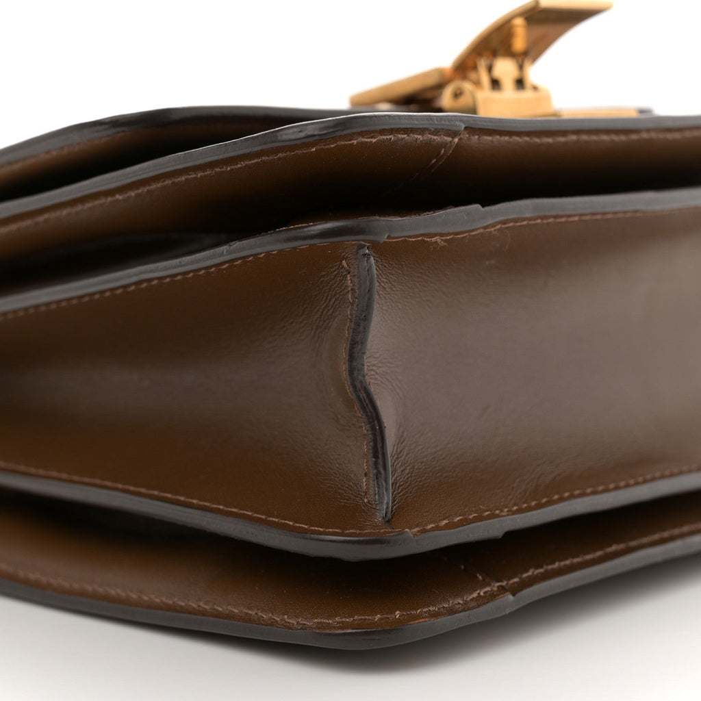 Smooth Calfskin Small Classic Box Flap Bag Camel