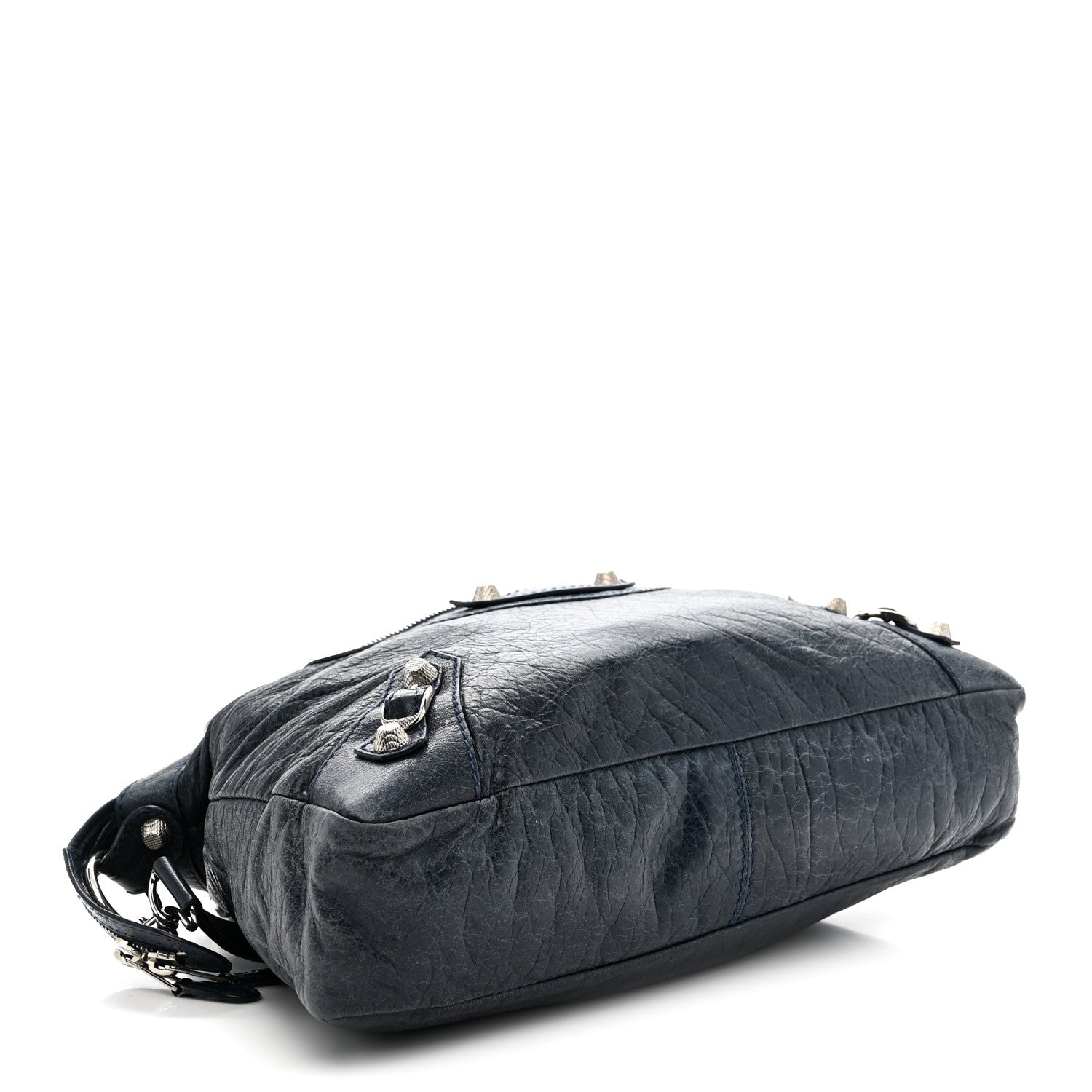 Agneau Giant 12 Silver Hardware Town Bleu Obscur
