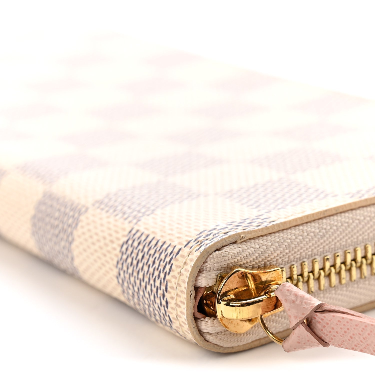 Damier Azur Clemence Wallet Rose Ballerine