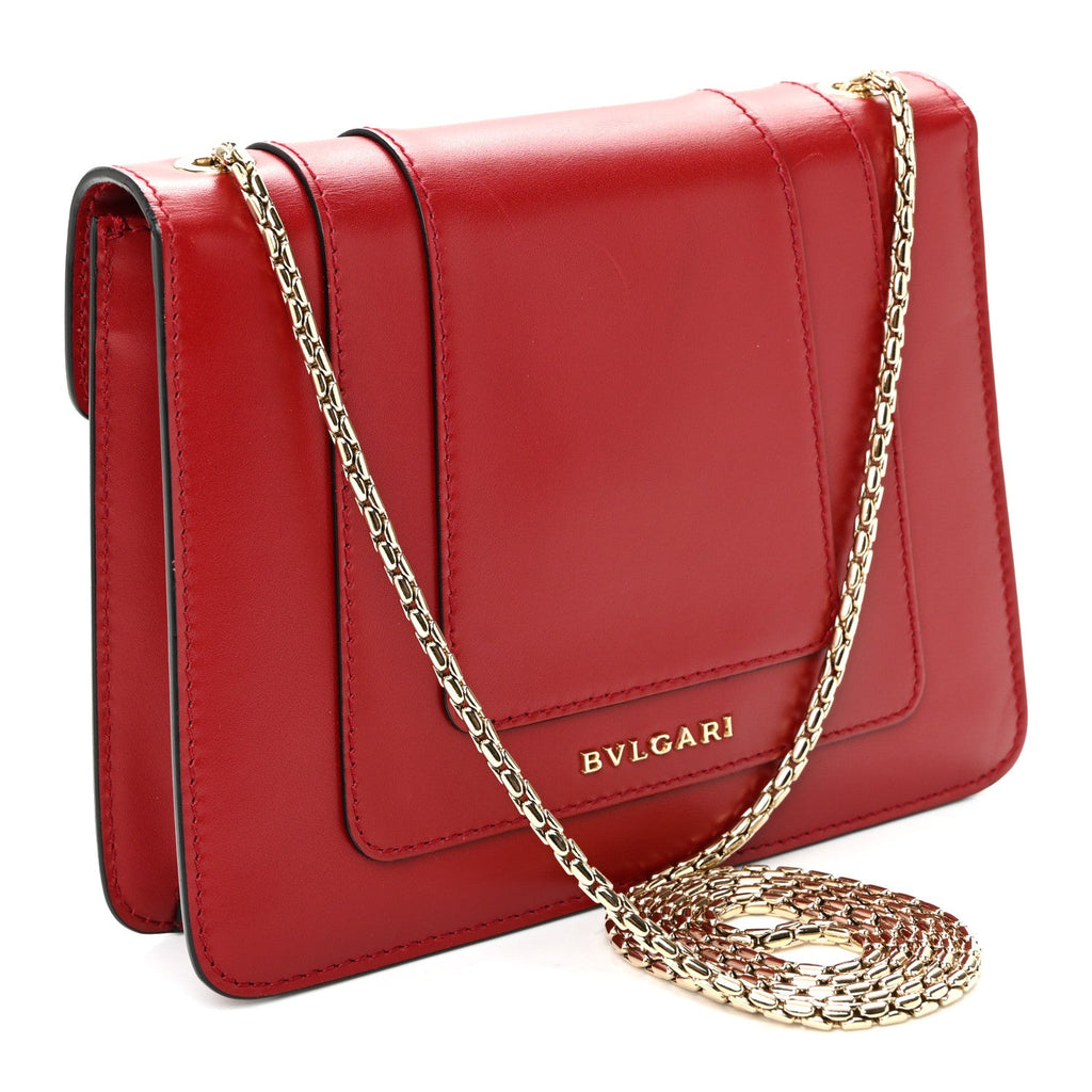 Calfskin Serpenti Forever Crossbody Bag Red