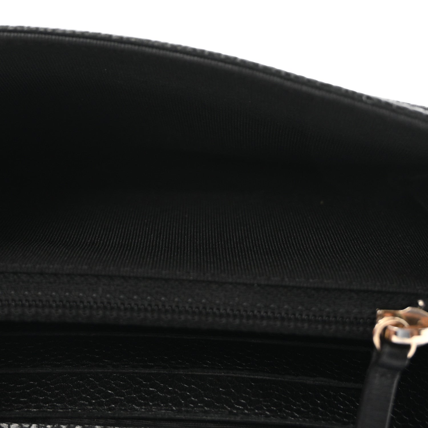 Caviar Quilted Small Flap Wallet Black