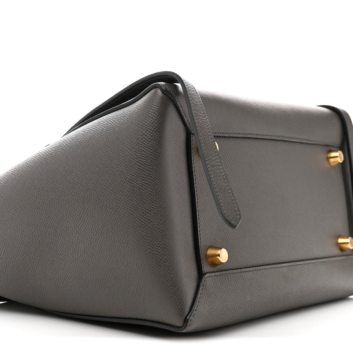 Grained Calfskin Mini Belt Bag Grey