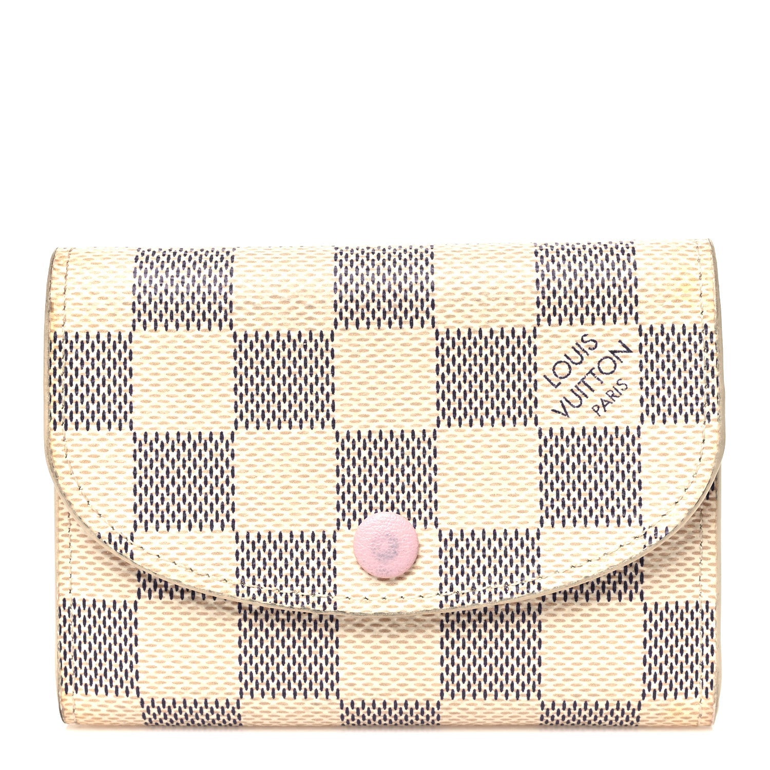 Damier Azur Rosalie Coin Purse Rose Ballerine