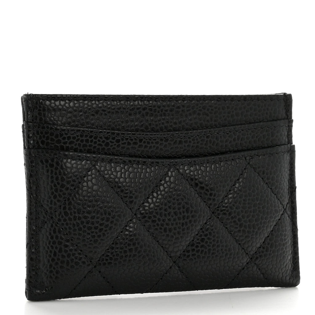 Caviar Quilted  Holder Black
