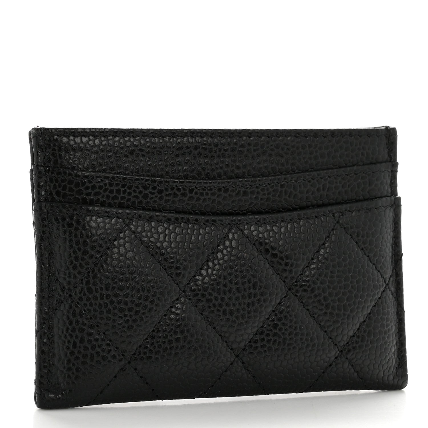 Caviar Quilted  Holder Black