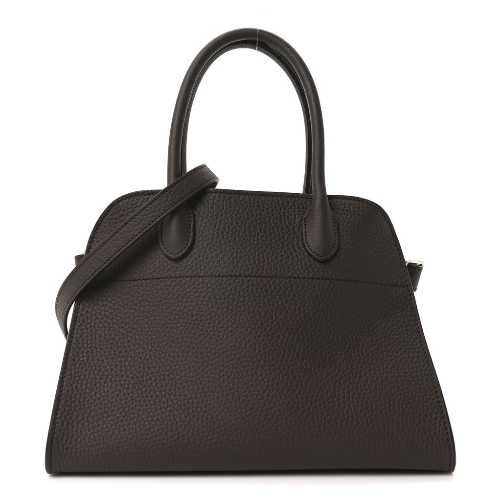 Grained Calfskin Soft Margaux 10 Bag Deep Brown