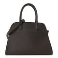 Grained Calfskin Soft Margaux 10 Bag Deep Brown