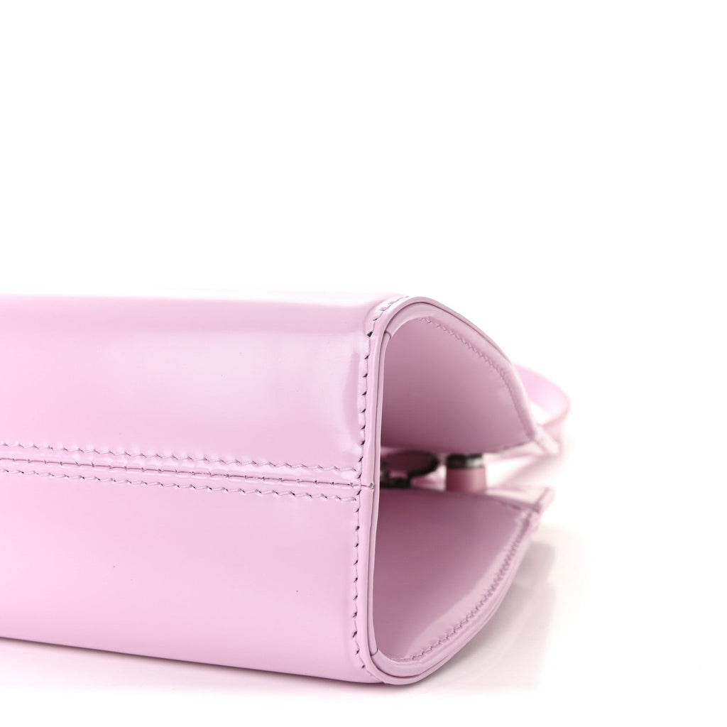 Brushed Calfskin Mini Wanda Top Handle Bag Bubble Gum