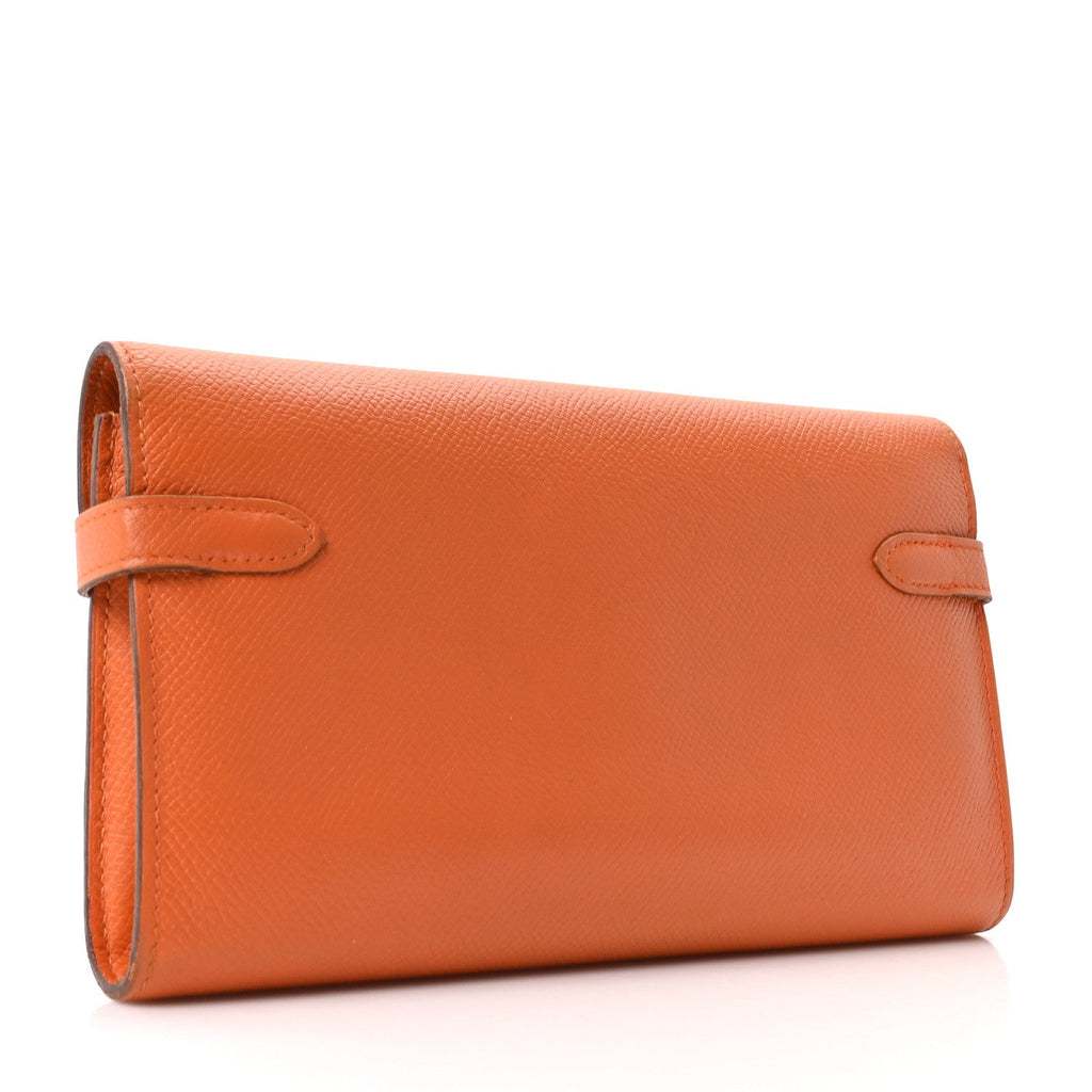 Epsom Kelly Longue Wallet Orange