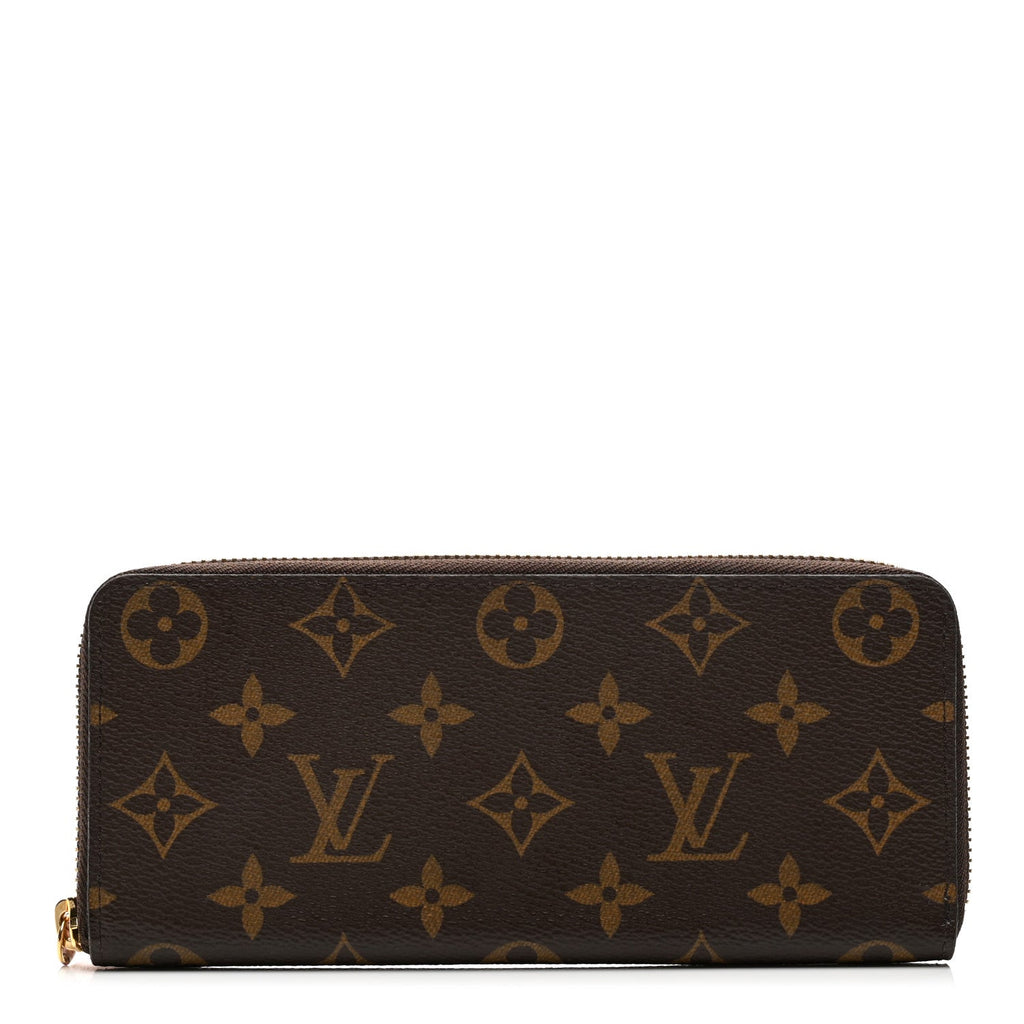 Monogram Clemence Wallet Rose Ballerine