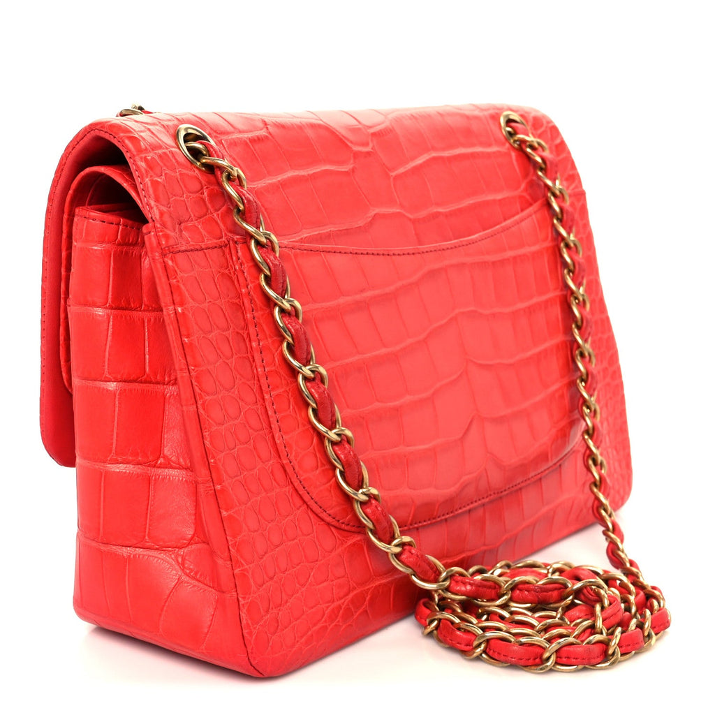 Alligator Jumbo Double Flap Red