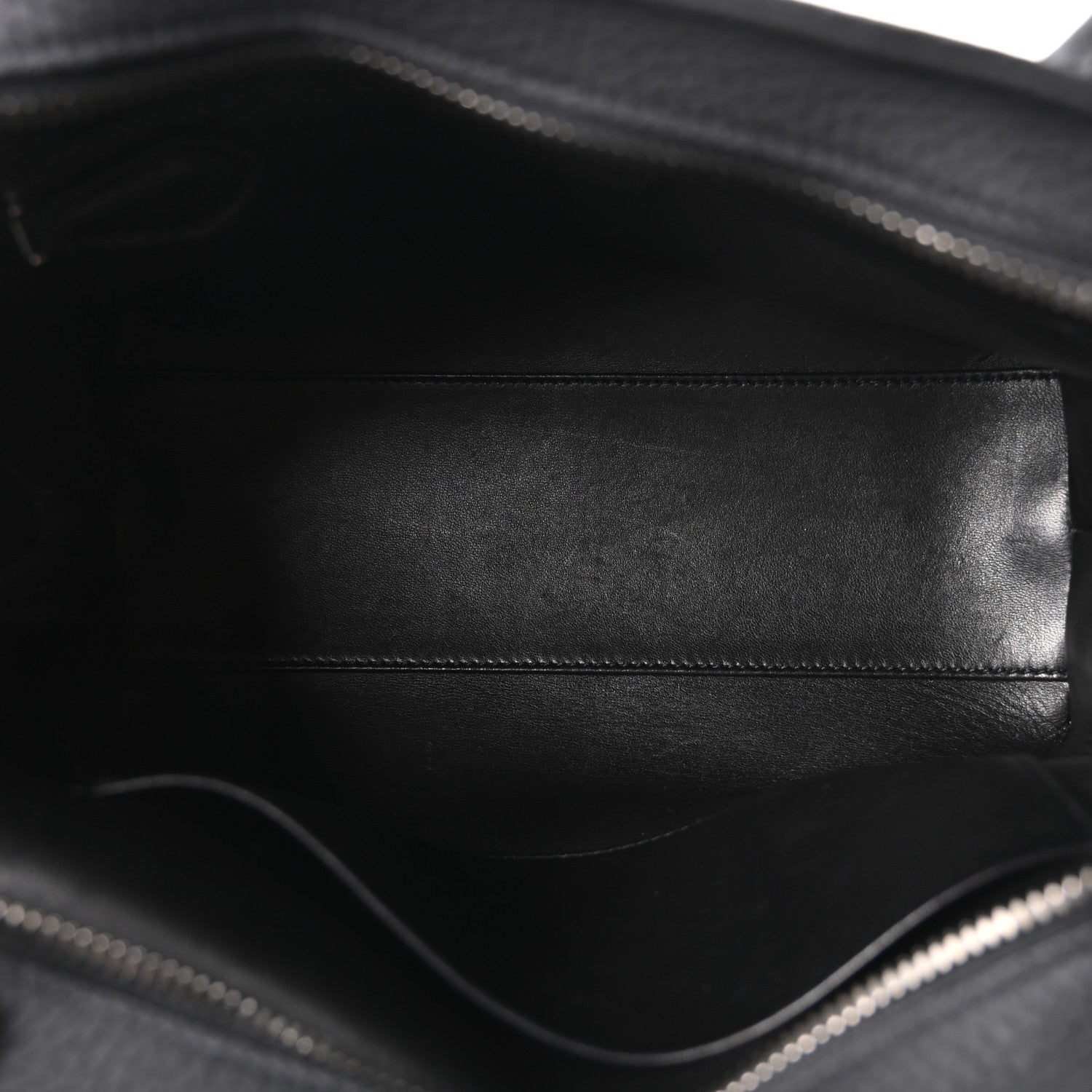 Matte Grained Calfskin Agnes Bag Black
