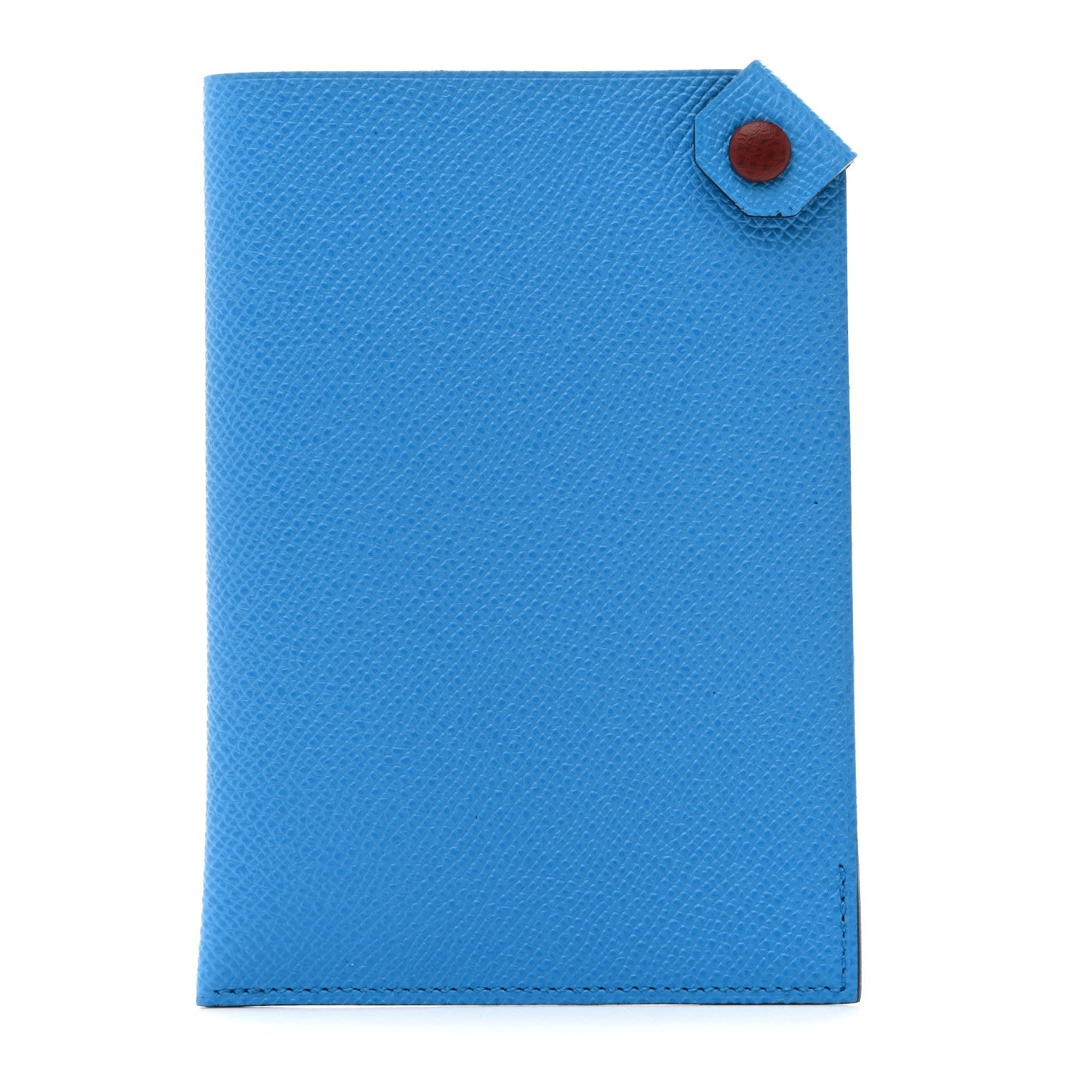 Epsom Tarmac Dot PM Passport Holder Bleu Zanzibar Rouge H