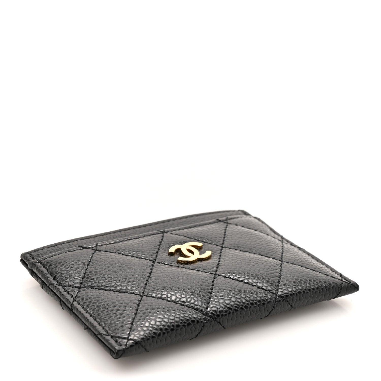 Caviar Quilted  Holder Black