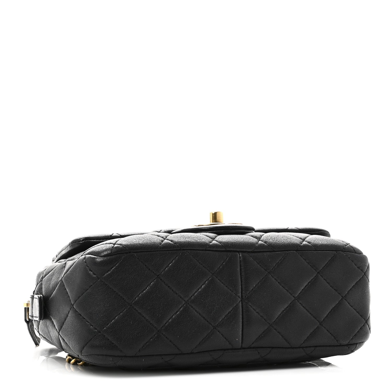 Sheepskin Quilted Trapezio Camera Case Black