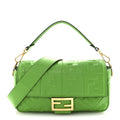 Nappa FF 1974 Embossed Baguette Tomatillo