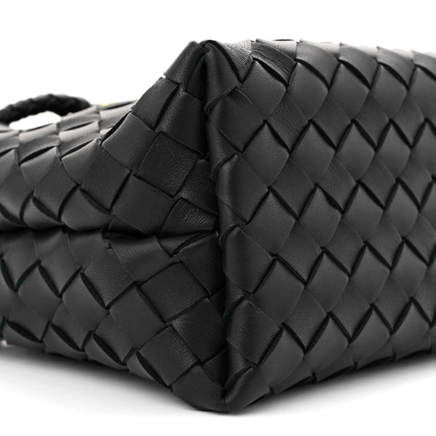 Nappa Intrecciato Small Andiamo Shoulder Bag Black