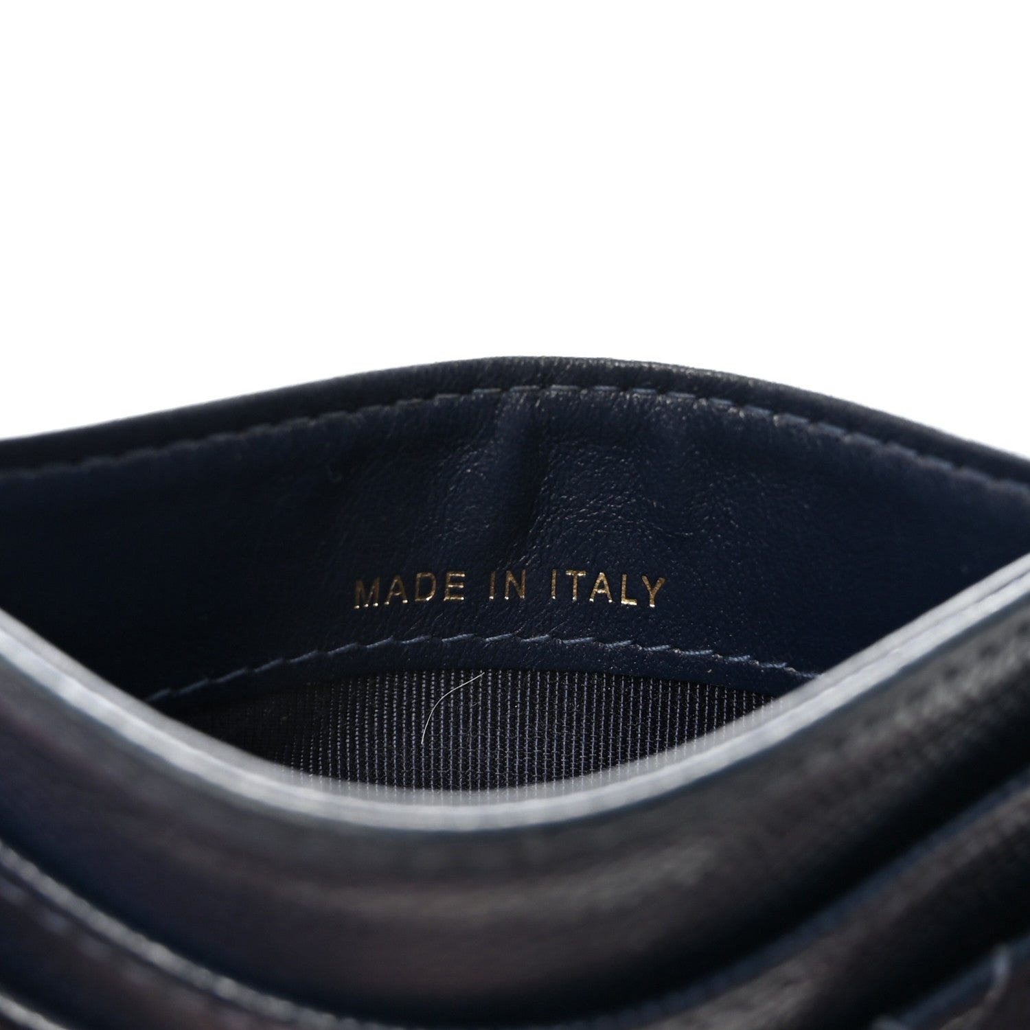 Caviar Quilted  Holder Navy
