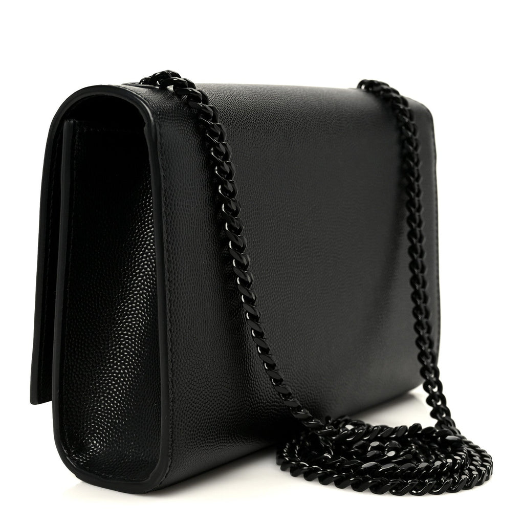 Grain De Poudre Small Classic Monogram Monochrome Kate Satchel Black