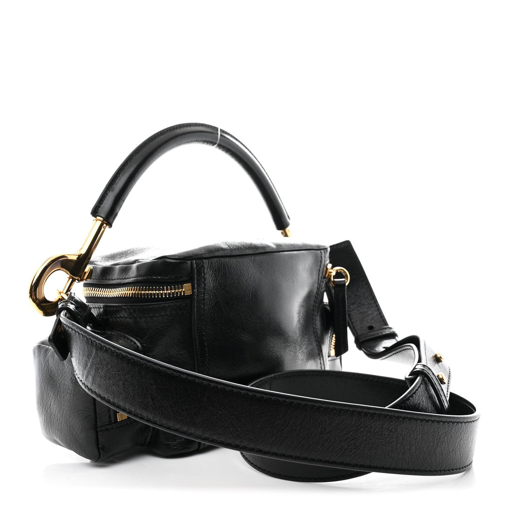Shiny Buffalo Small Double Carry Camera Bag Black