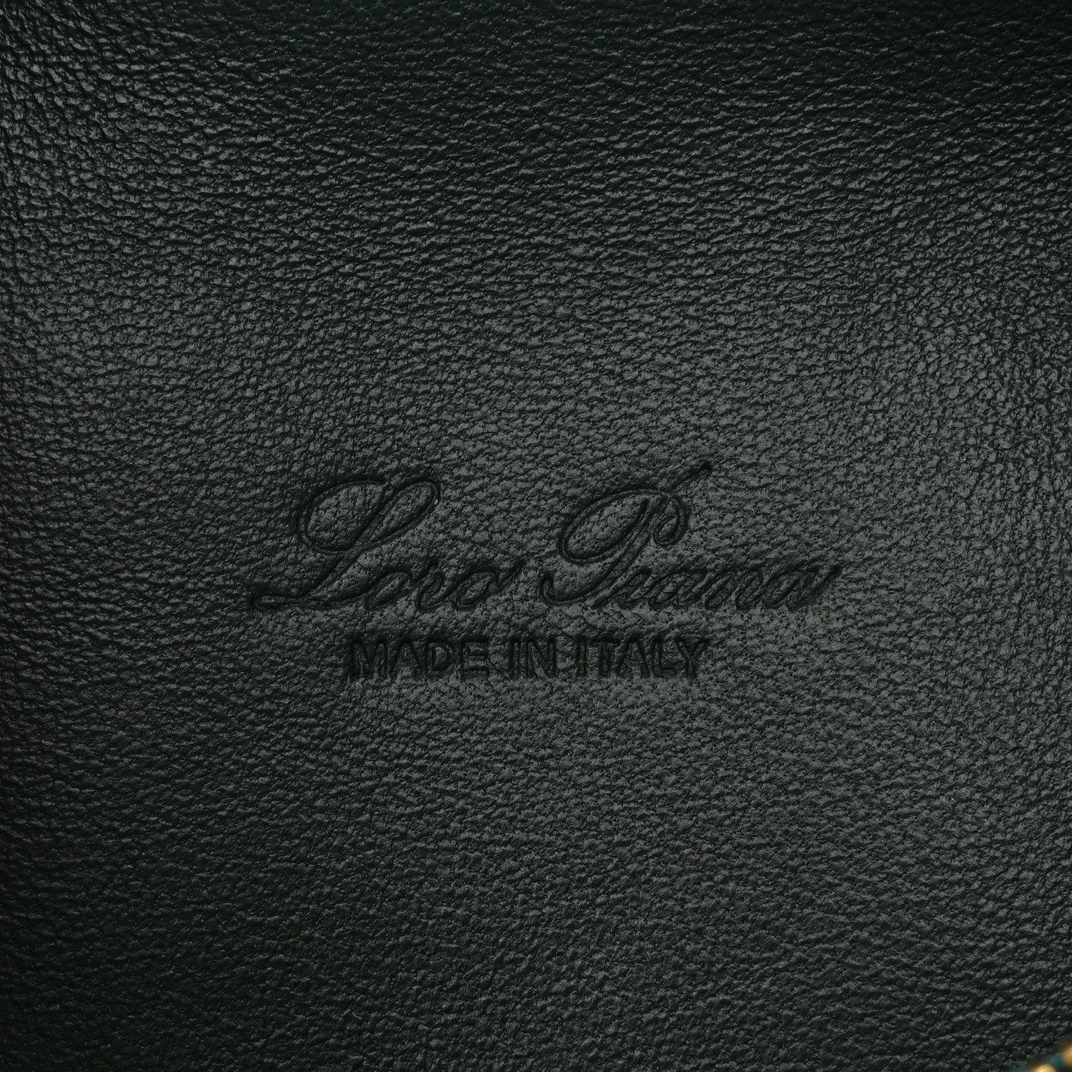 Grained Calfskin L19 Extra Pocket Pouch New Petrolio