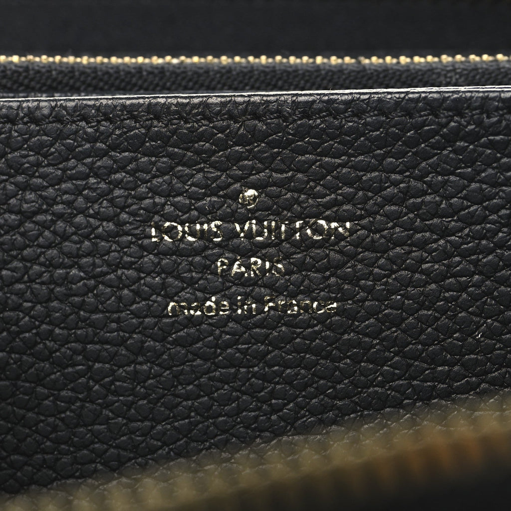 Empreinte Monogram Giant Zippy Wallet Black Beige