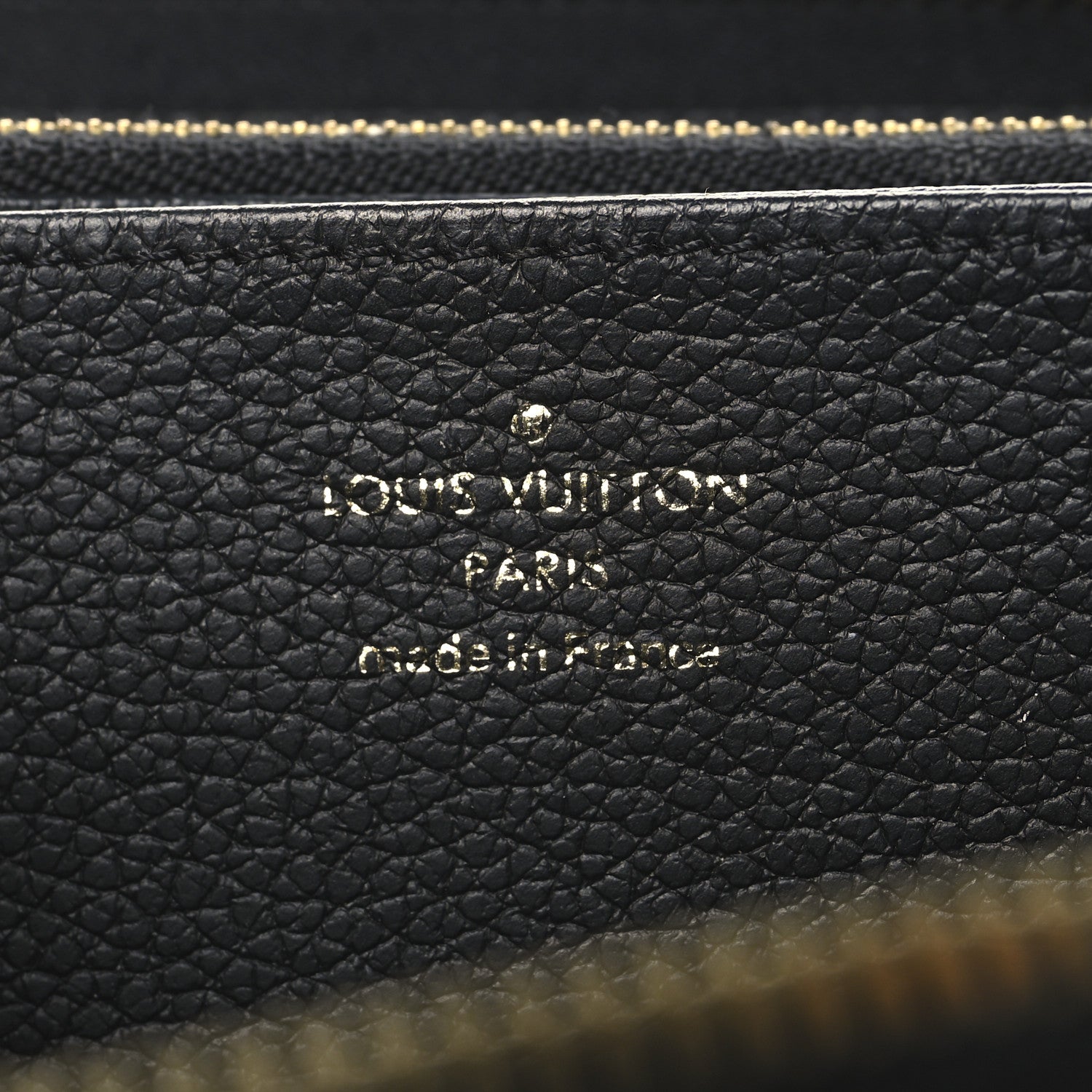 Empreinte Monogram Giant Zippy Wallet Black Beige