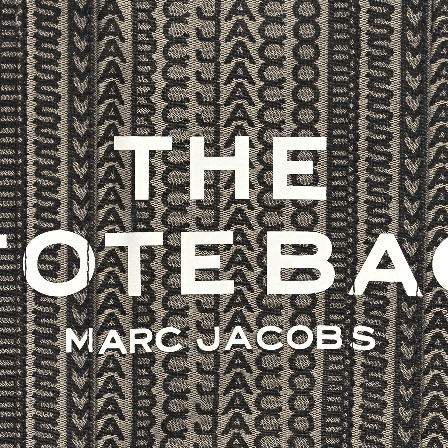 Cotton Jacquard Monogram Medium The Traveler Tote Bag Beige Multicolor
