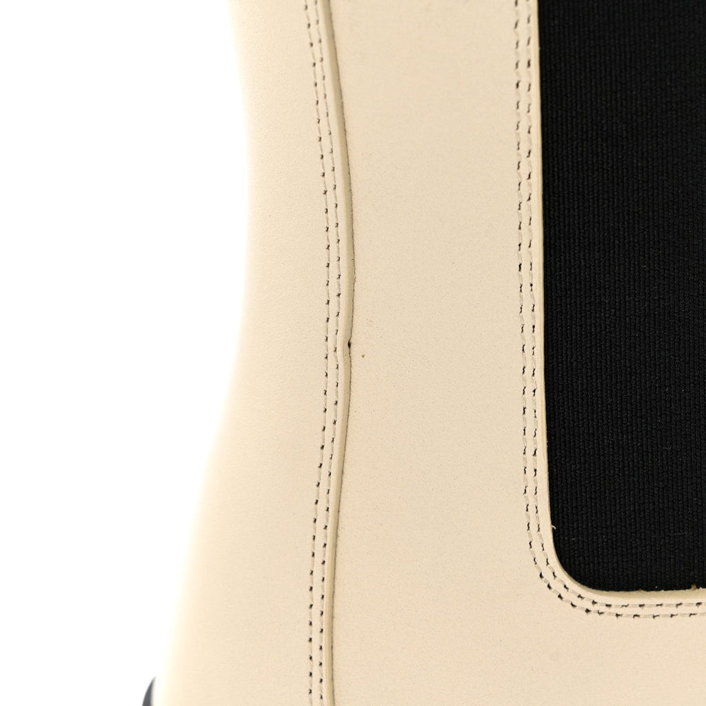 Calfskin The Tire Chelsea Boots 38 Sea Salt Black