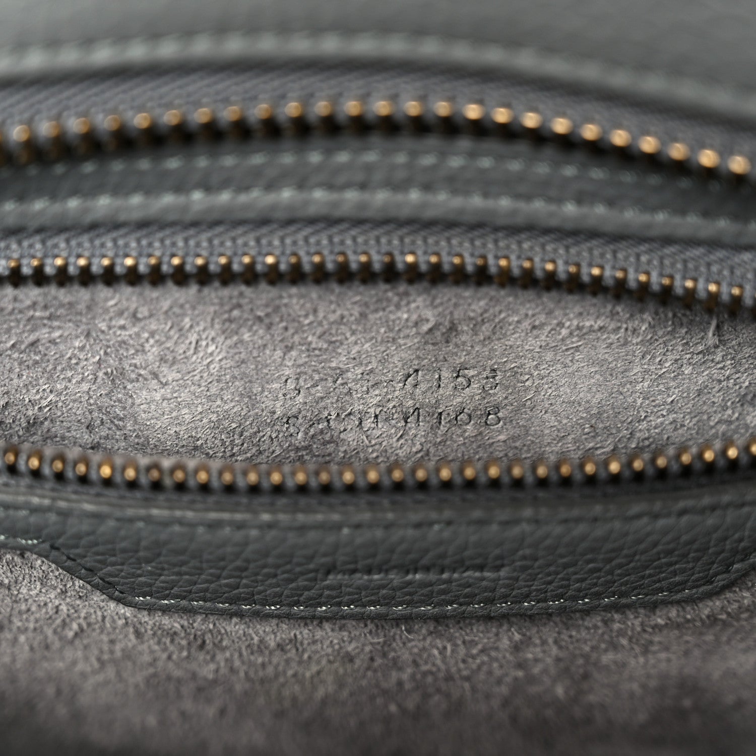 Baby Drummed Calfskin Micro Luggage Kohl