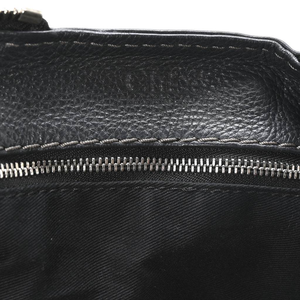 Calfskin Medium Paddington Satchel Bleu Nuit