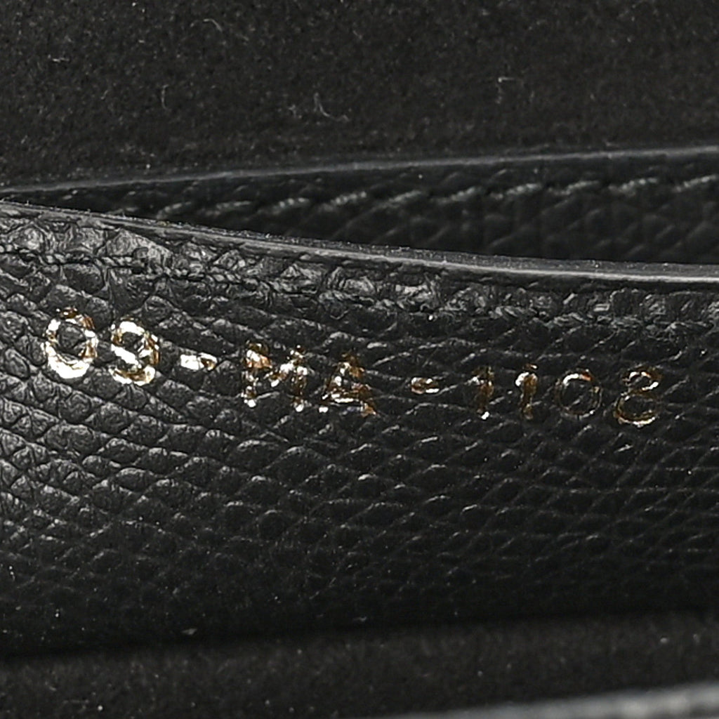 Grained Calfskin Saddle Bag Black