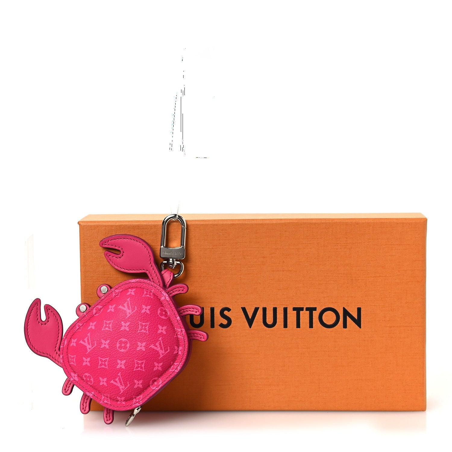 Monogram Crab Bag Charm Rose Pondichery