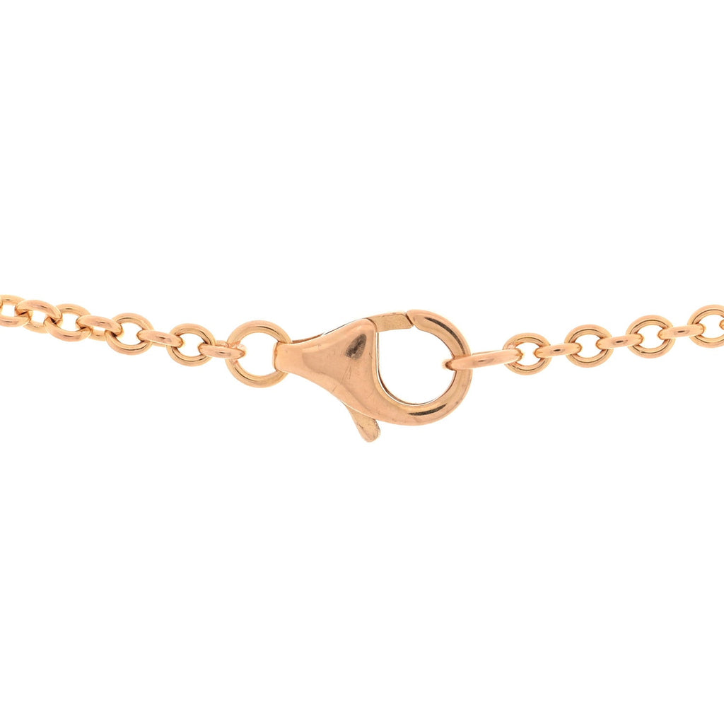 18K Pink Gold Interlocking LOVE Necklace