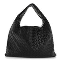 Calfskin Intrecciato Small Hop Black