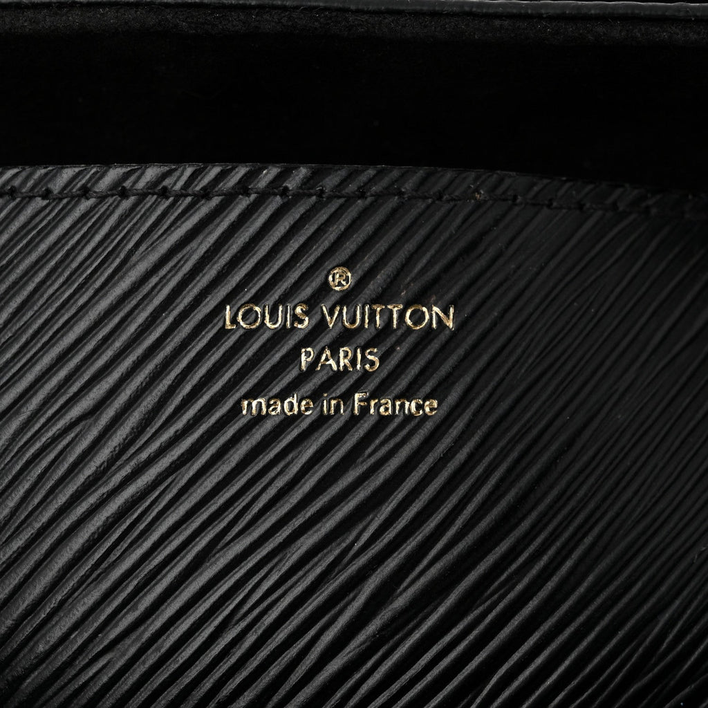 Epi Twist Top Handle Shoulder Bag MM Black