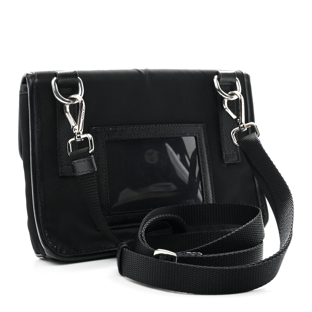 Re-Nylon Saffiano Lunar New Year Smartphone Case Crossbody Black